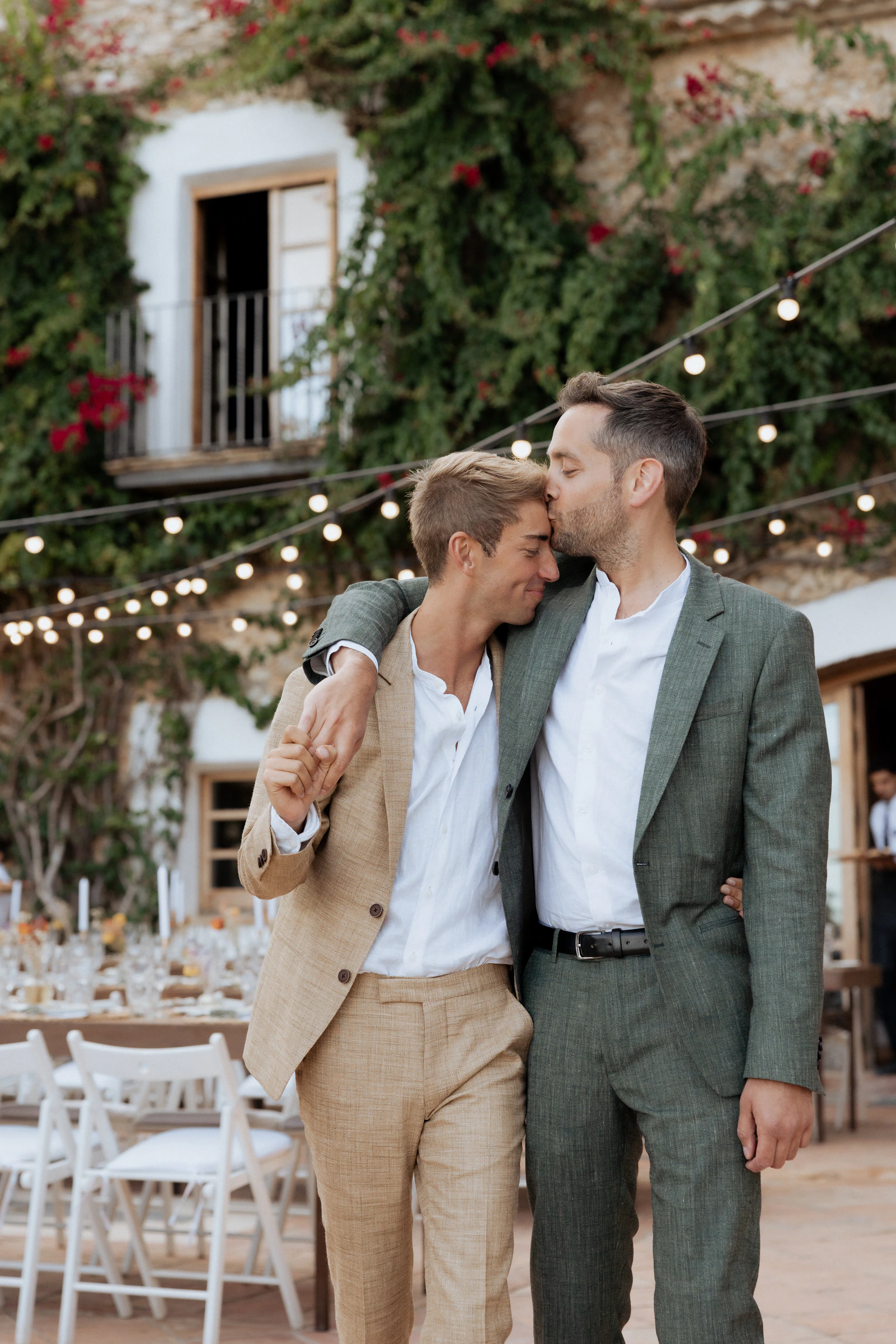 Anthony and Robin together at their destination wedding in Sitges