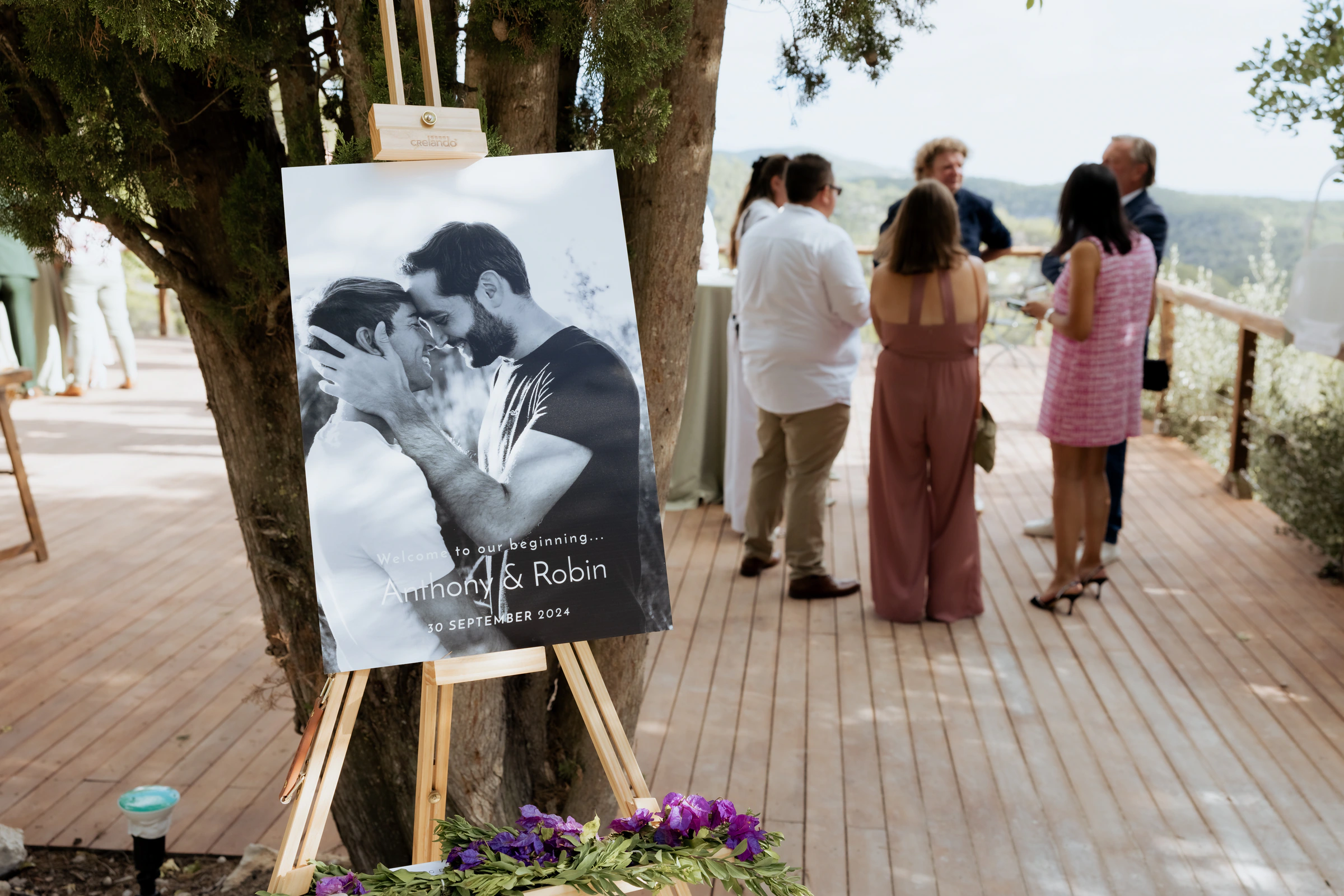 Anthony and Robin's real wedding in Sitges, photograph 9