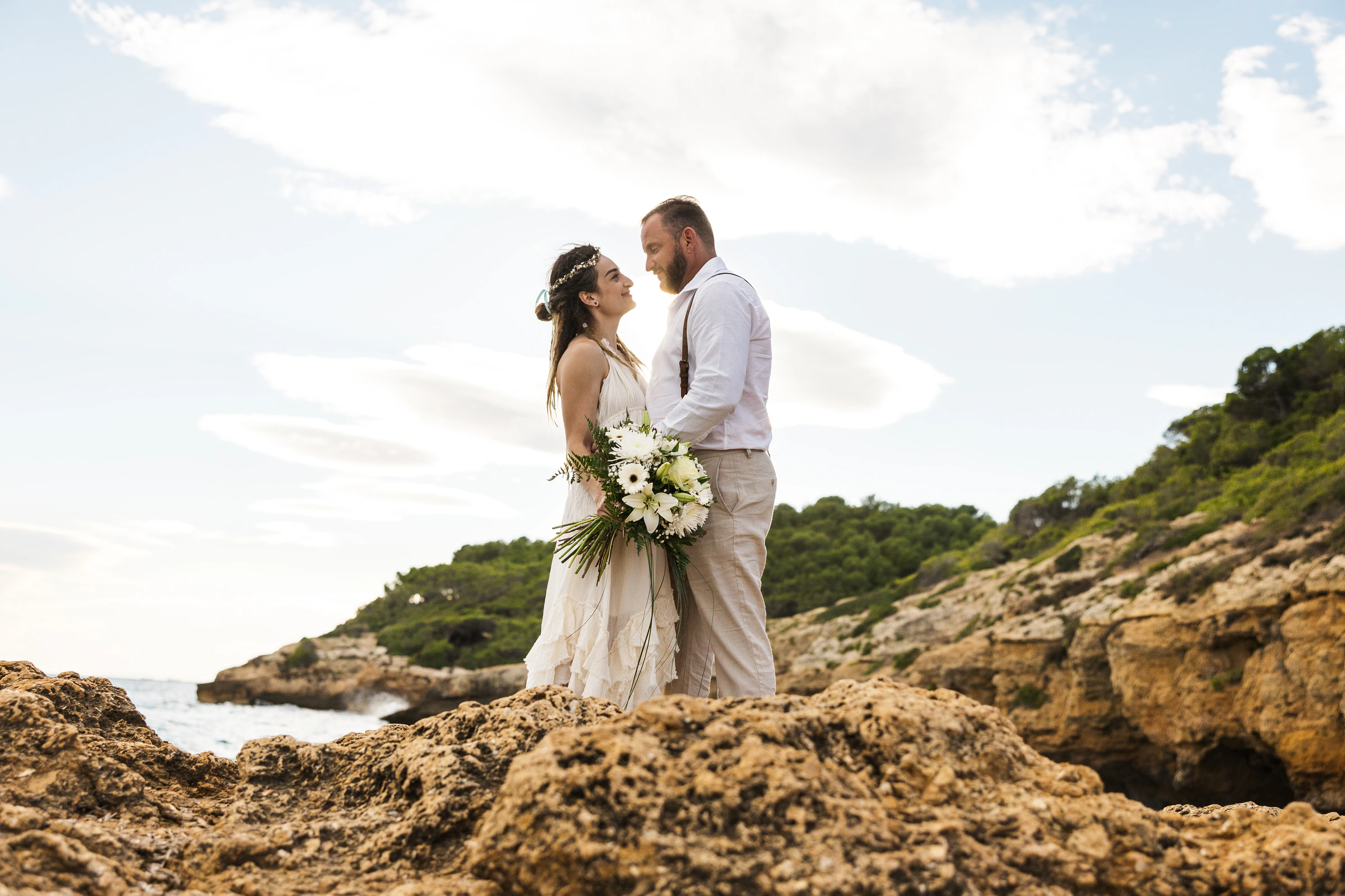 Mary Elaina and John's real wedding in coastal Spain, photograph 13