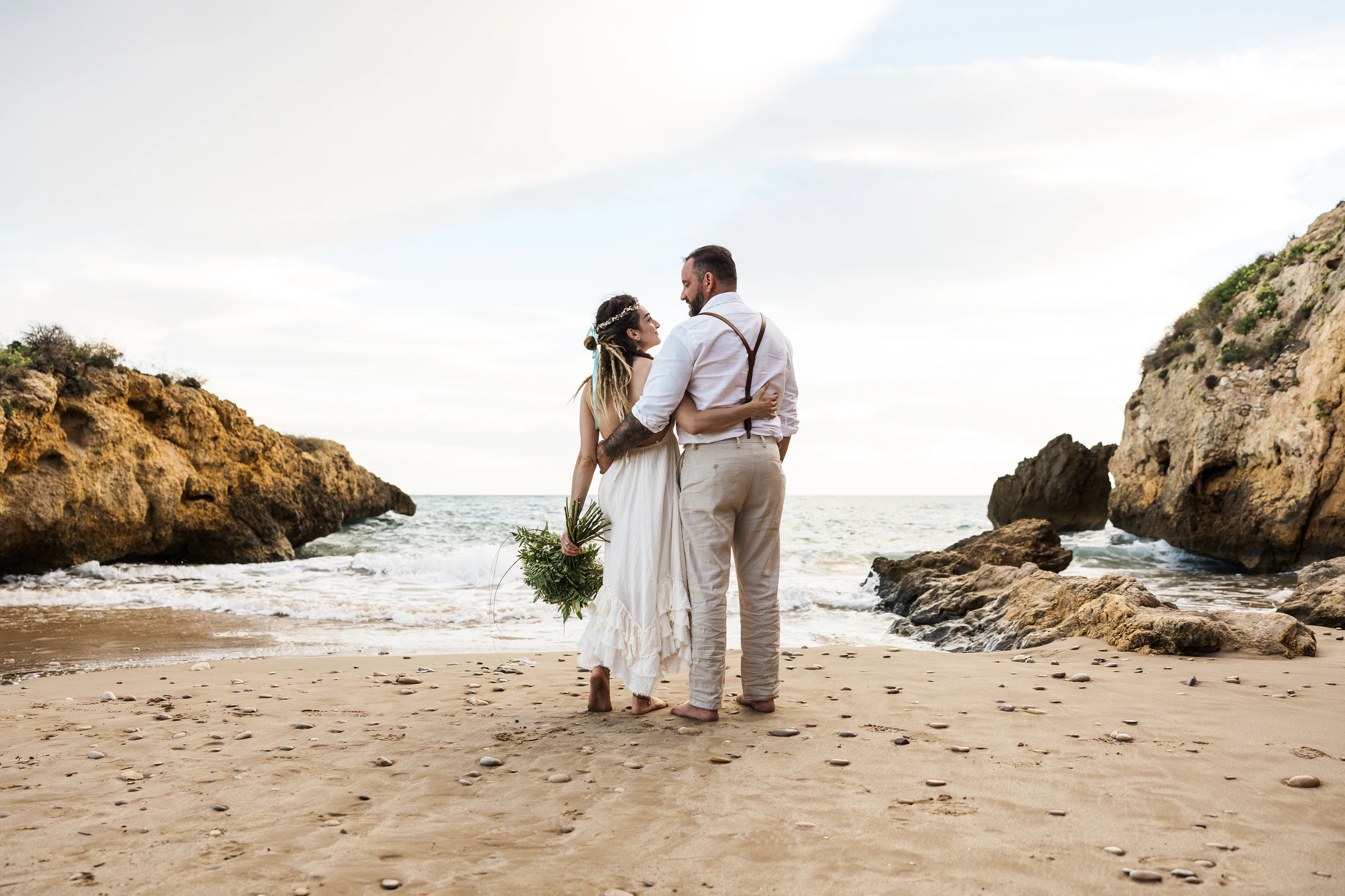 Mary Elaina and John's real wedding in coastal Spain, photograph 17