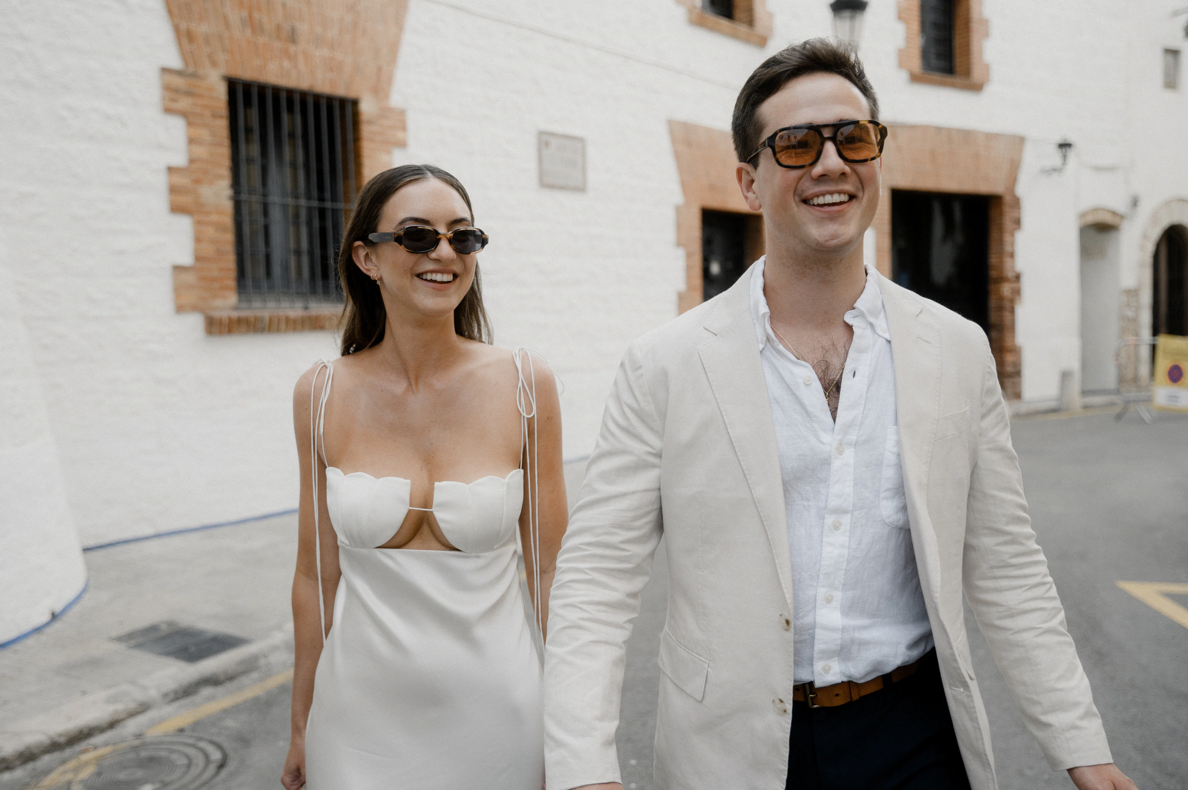 Rachel and Michael's real wedding in Sitges, photograph 1