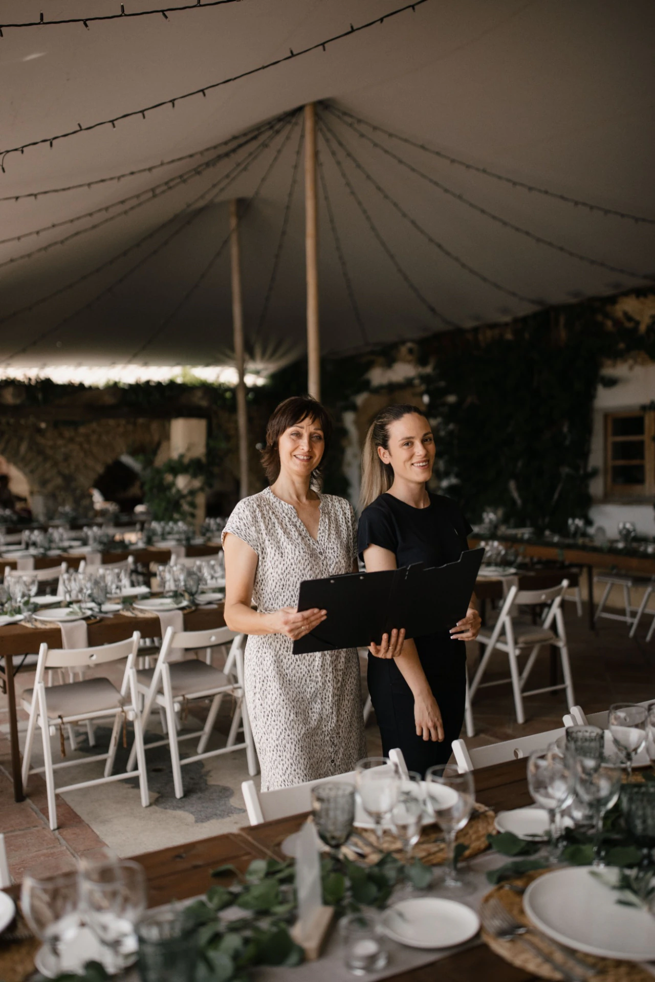 A candid moment during Samantha and Barry’s wedding in Sitges