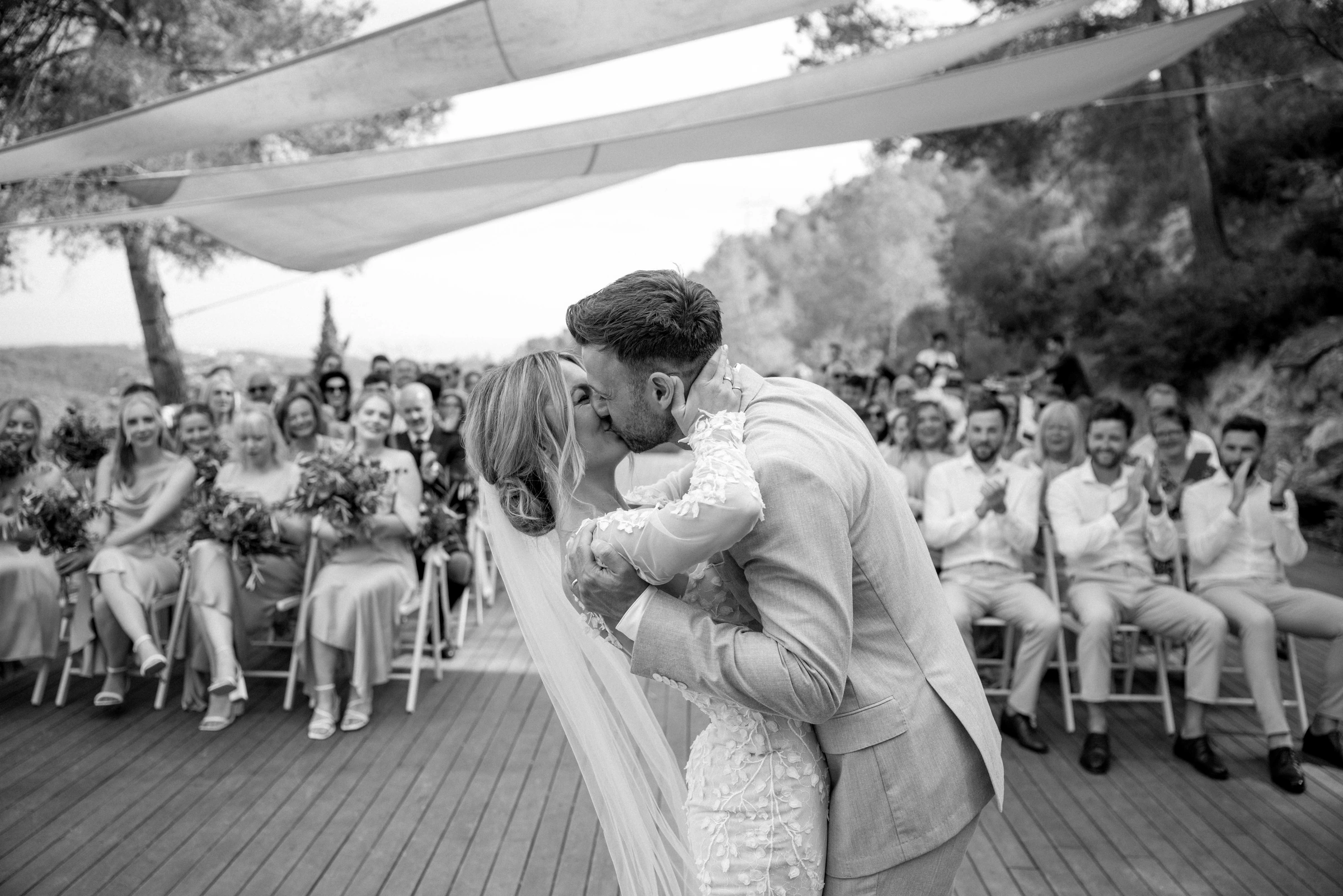 Samantha and Barry's real wedding in Sitges, photograph 8