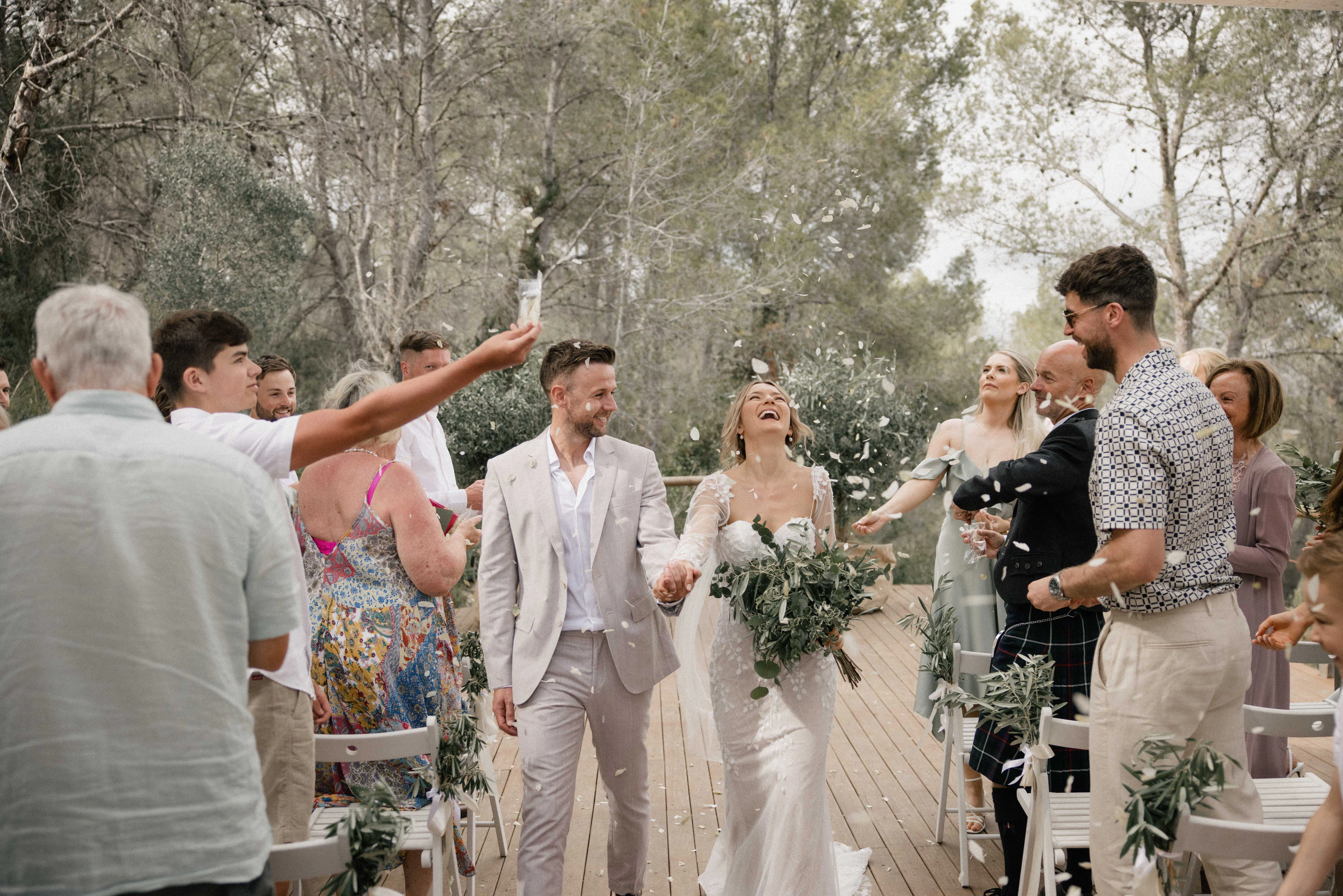 Samantha and Barry's real wedding in Sitges, photograph 9