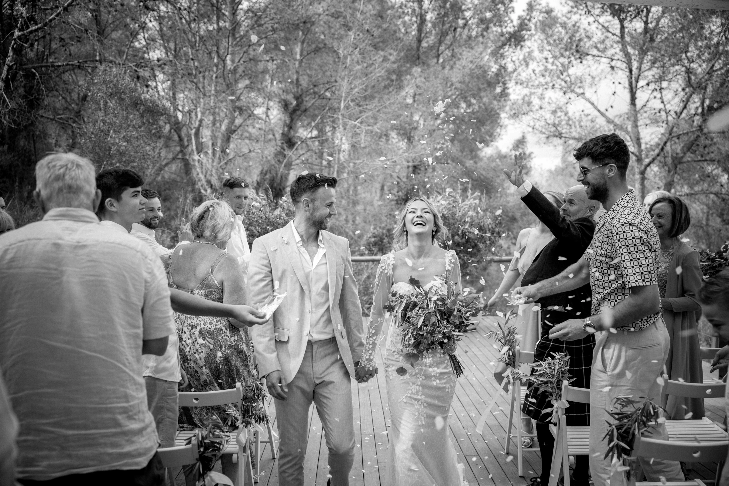 Samantha and Barry's real wedding in Sitges, photograph 10