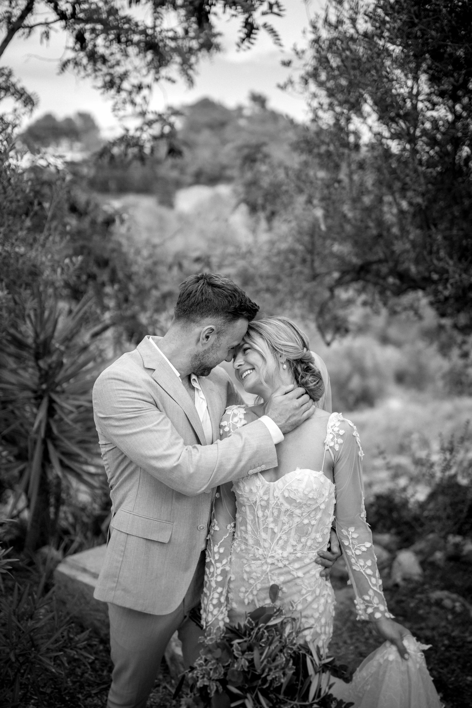 Samantha and Barry's real wedding in Sitges, photograph 13
