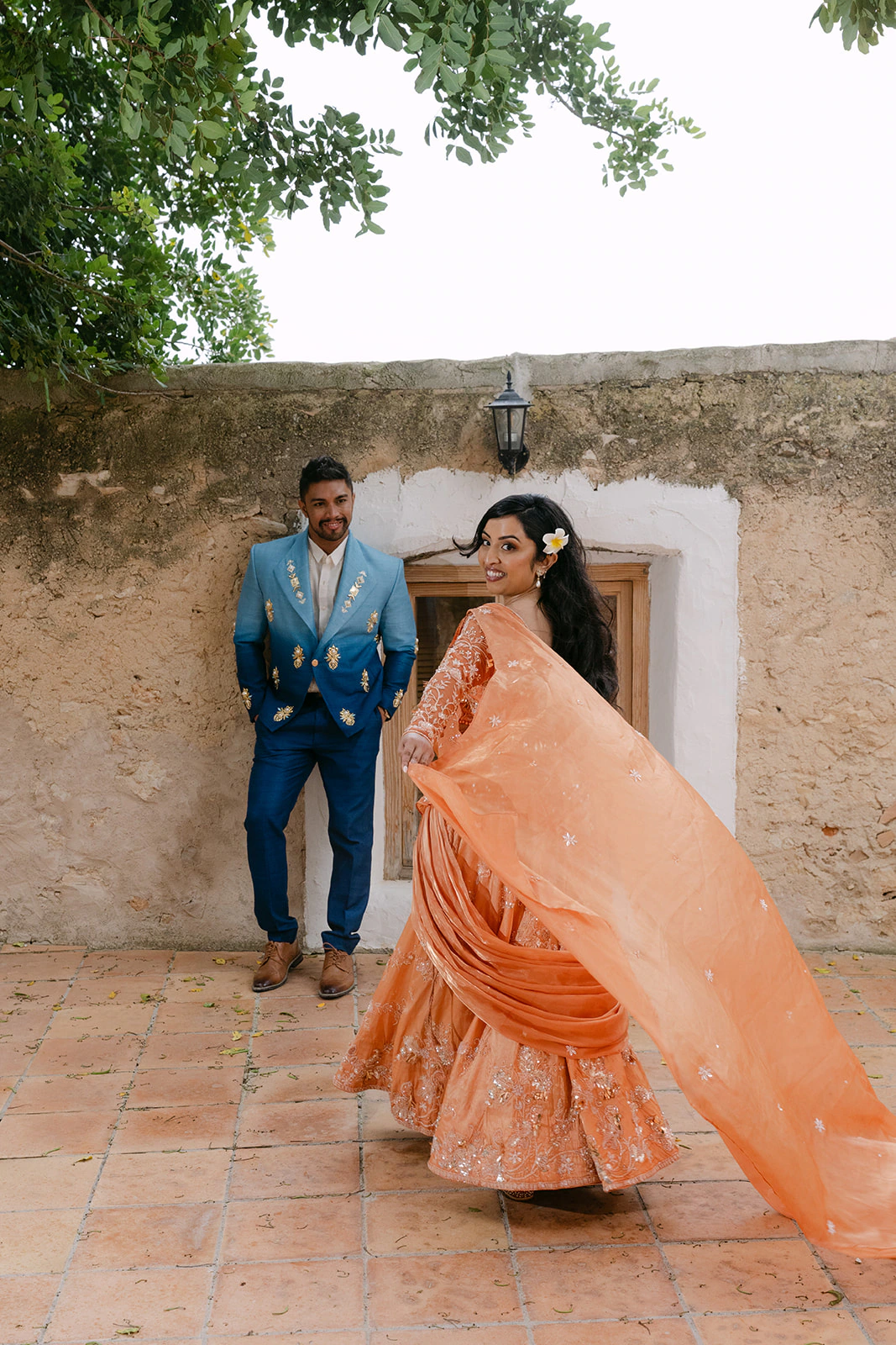 Samidha and Jarryd's two-day Indian wedding celebration in Sitges, photograph 23